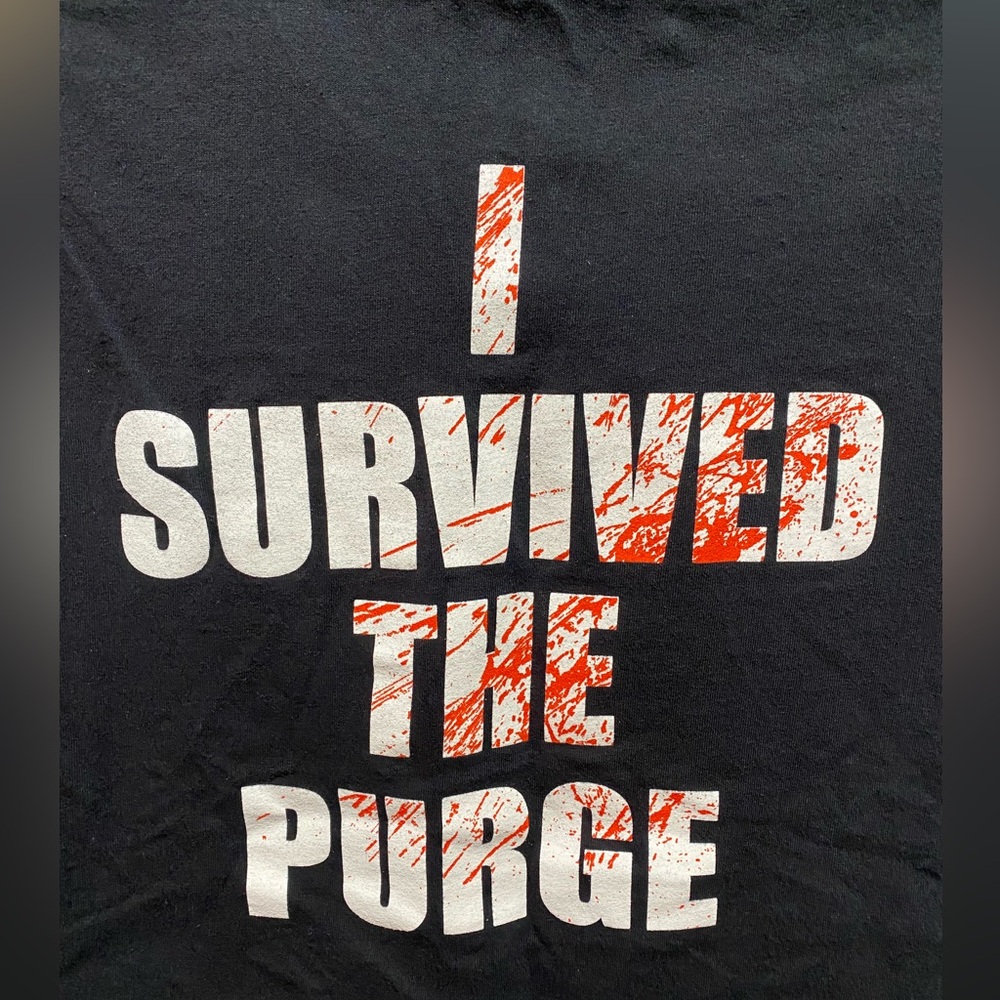 The PURGE  T-Shirt ‘I Purged’ I Survived The Purge Election Year Ripple Junction